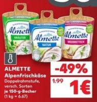 Almette Alpenfrischkäse 150 g – Kaufland