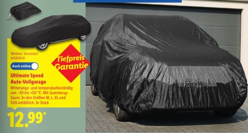 Auto-Vollgarage – Lidl Angebot ab 22.09.2025