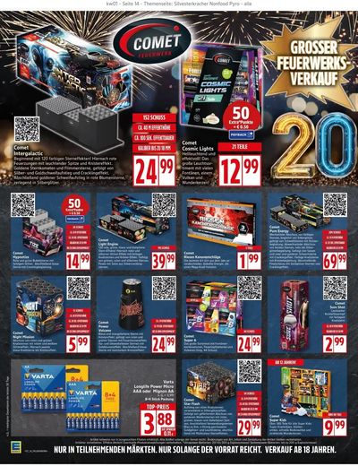 EDEKA Feuerwerk Prospekt – Silvester 2025