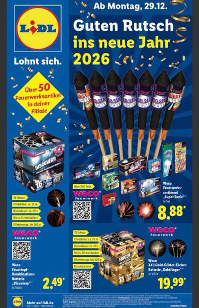 Lidl Silvester Prospekt ab 29.12.2025