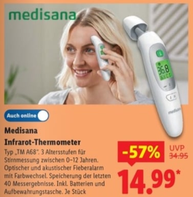 MEDISANA Infrarot-Thermometer – Lidl Angebot ab 18.09.2025