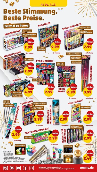 PENNY Feuerwerk Prospekt – Silvester 2025