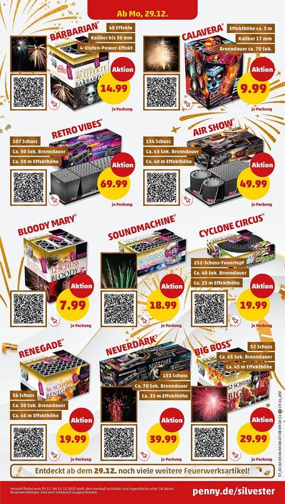 PENNY Feuerwerk Prospekt – Silvester 2025