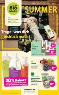 BioMarkt Prospekt – Titelseite: Biomarkt Prospekt