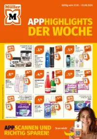 Titelseite des MÜLLER Prospekts ab 27.07.2026