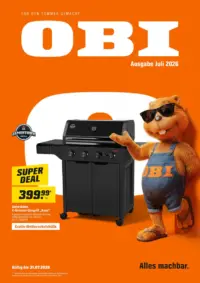 Titelseite des OBI Prospekts ab 01.07.2026