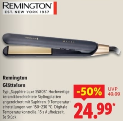 Remington Glätteisen – Lidl Angebot ab 18.09.2025