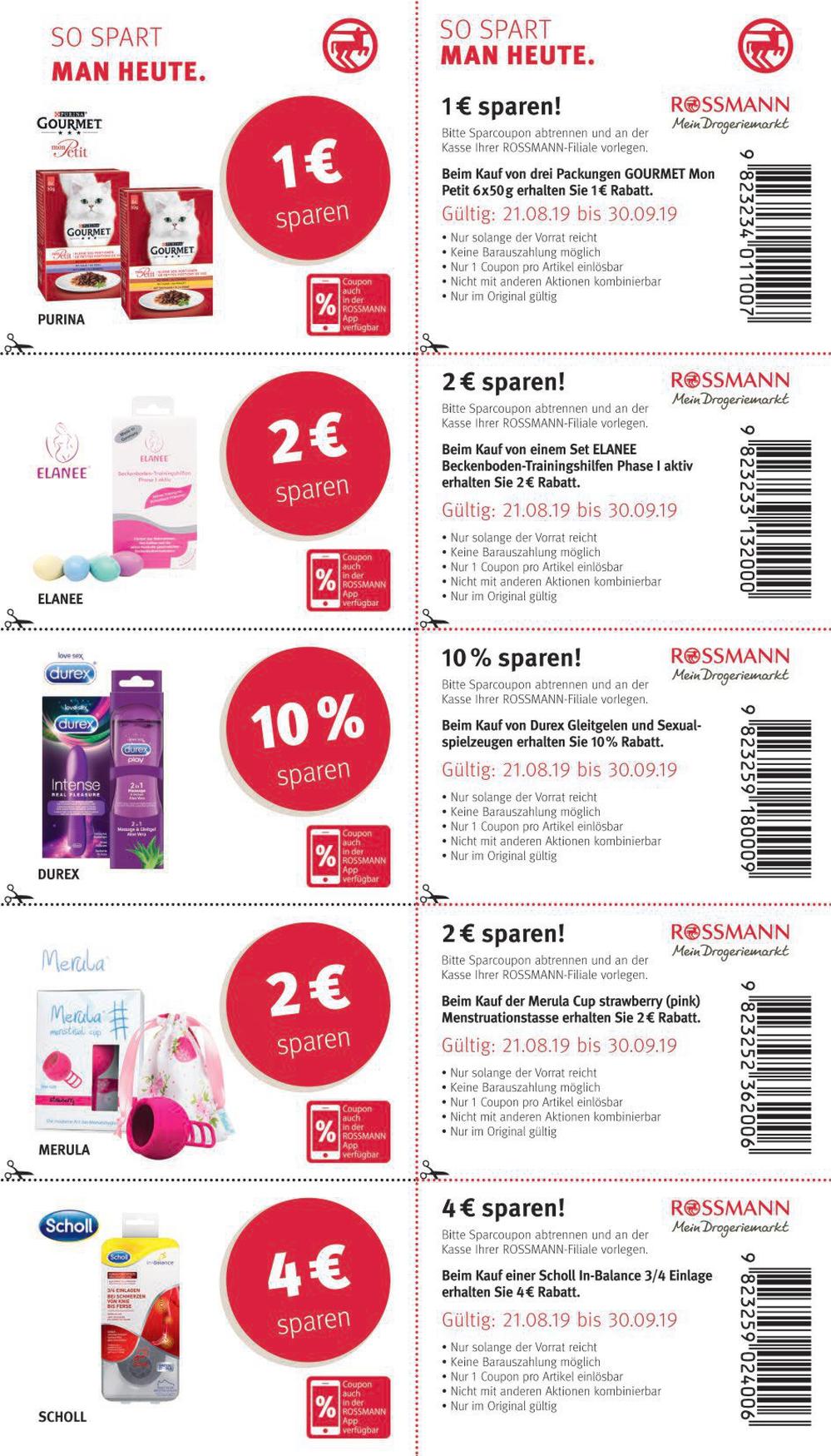 Rossmann Coupons Sep19 Onlineprospekt