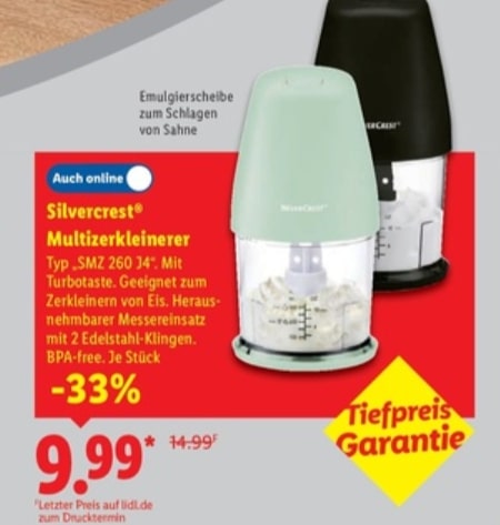 Silvercrest Multizerkleinerer – Lidl Angebot ab 15.09.2025