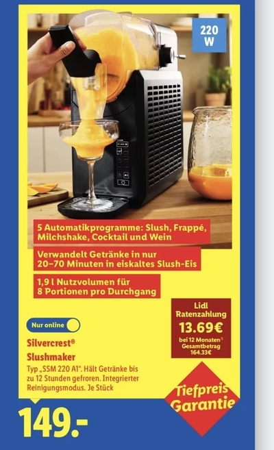 Silvercrest Slushmaker – Lidl Angebot ab 22.09.2025