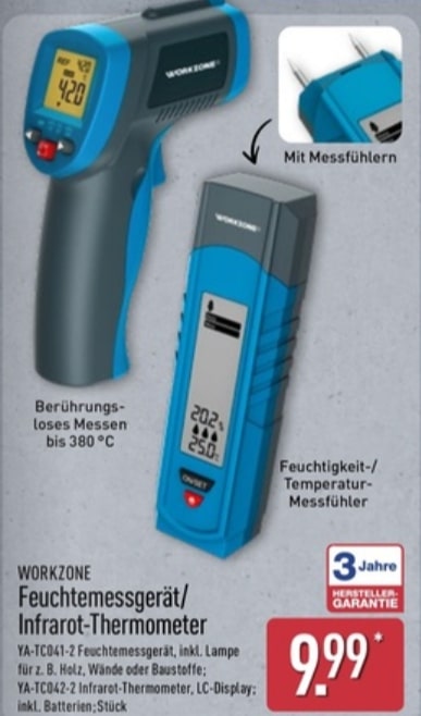 Workzone Infrarot-Thermometer – Aldi Nord Angebot ab 25.09.2025